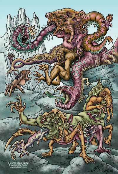 Monsters of Morphing Mutation by SCAR for The Thing Artbook